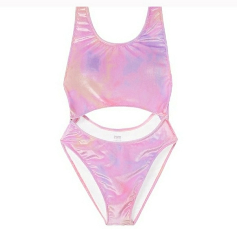 Victoria secret pink velvet swim suit size L